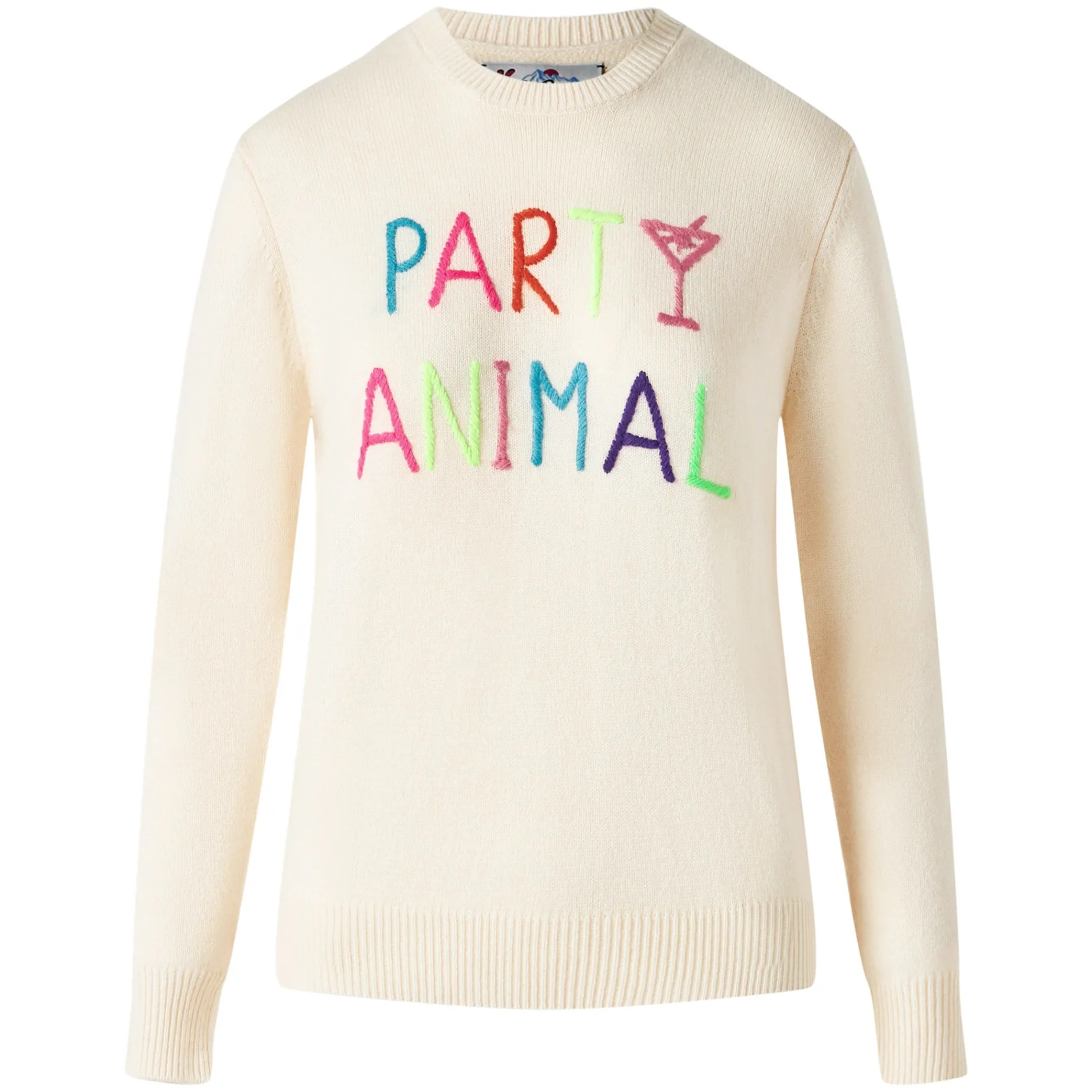 Damenpullover mit Party-Animal-Stickerei | NIKI DJ SONDEREDITION