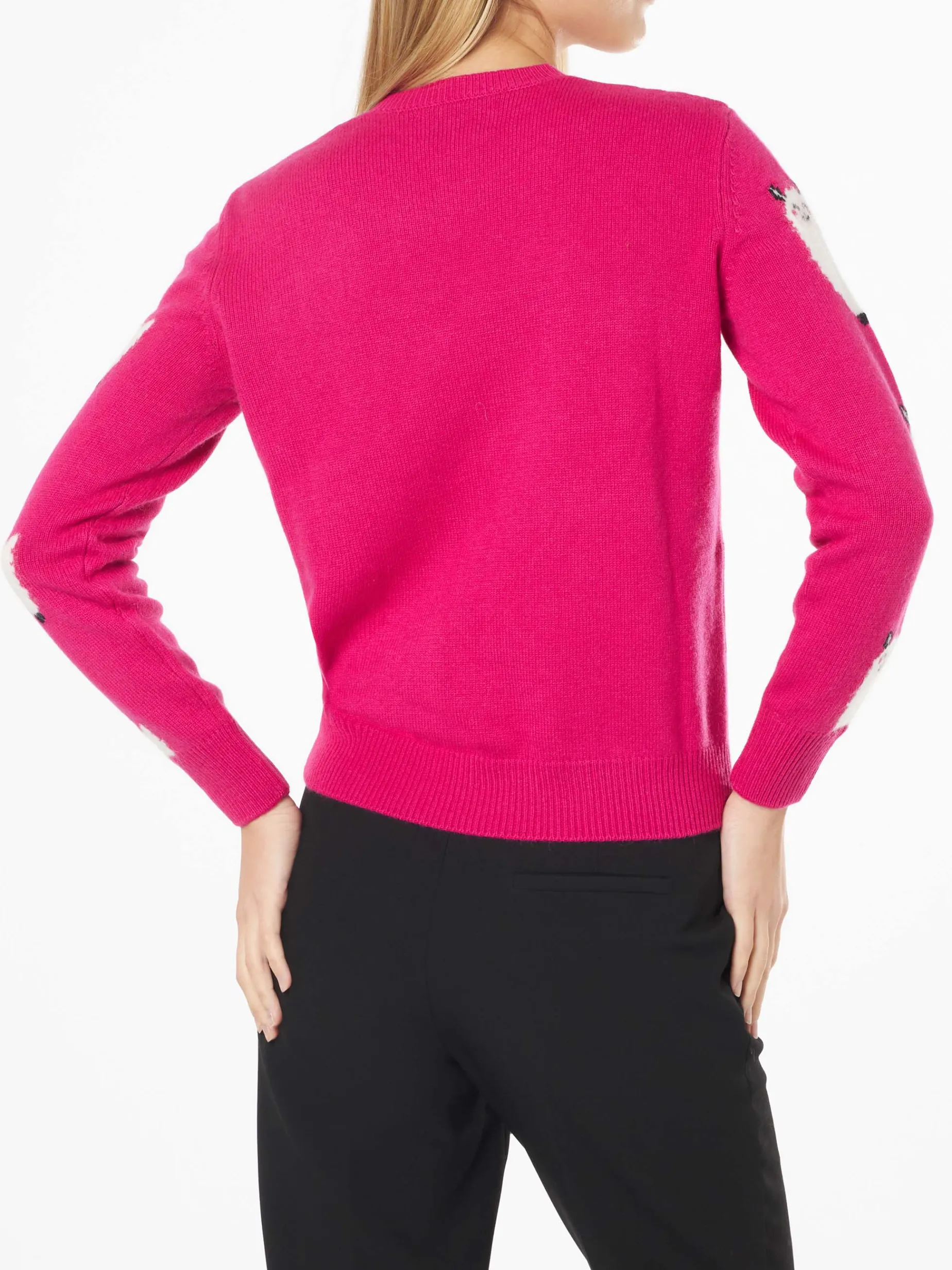 Damenpullover mit Rundhalsausschnitt und L'Am<3ur-Stickerei