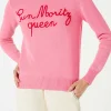 Damenpullover mit Sun Moritz Queen-Stickerei