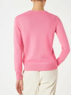 Damenpullover mit Sun Moritz Queen-Stickerei