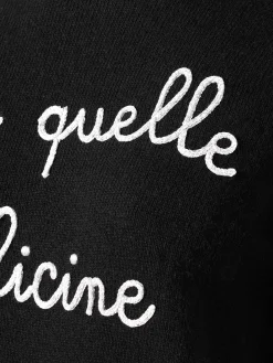 Damenpullover mit „Tutte quelle bollicine“-Stickerei