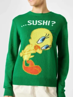 Damenpullover mit Tweety-Print | WARNER BROS SONDERAUSGABE