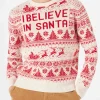 Damenpullover mit Weihnachtsdruck