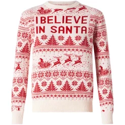 Damenpullover mit Weihnachtsdruck