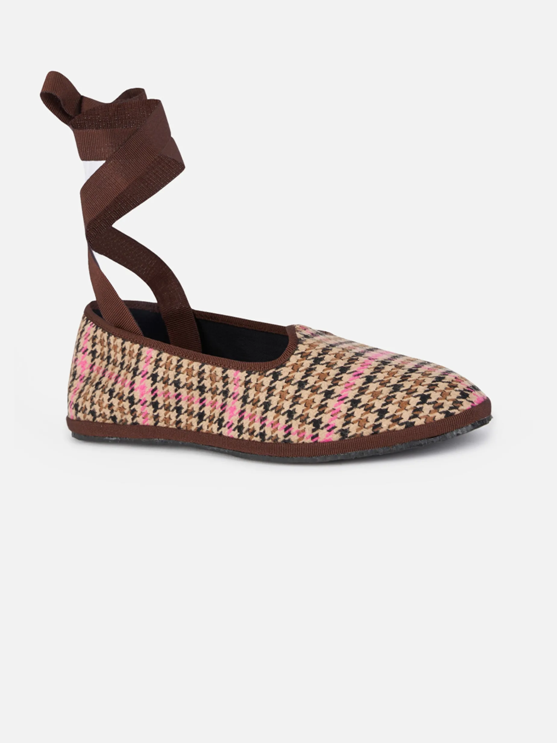 Damen-Slipper mit Pied-de-Poule-Slipper | MY CHALOM SPECIAL EDITION