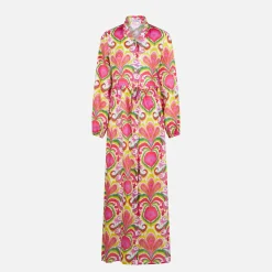 Damen-Strandkleid mit Ikat-Print