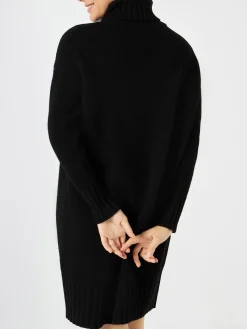 Damen-Strickkleid mit glitzernder Girl-Stickerei