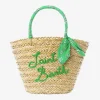 Damen-Strohtasche mit Stickerei