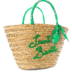 Damen-Strohtasche mit Stickerei