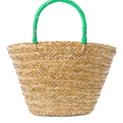 Damen-Strohtasche mit Stickerei