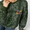 Damen-Sweatshirt mit Bandana-Print