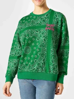 Damen-Sweatshirt mit Bandana-Print