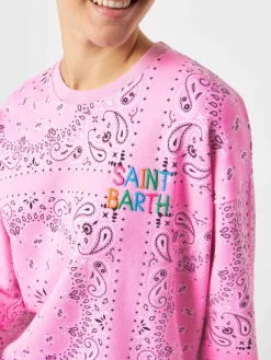 Damen-Sweatshirt mit Bandana-Print