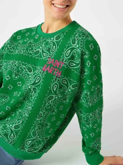 Damen-Sweatshirt mit Bandana-Print