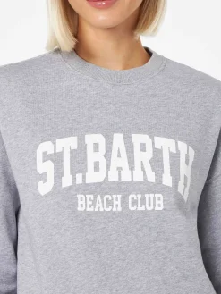 Damen-Sweatshirt „Stardust“ aus grauer Baumwolle