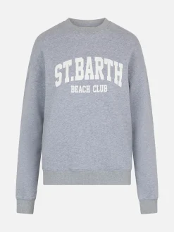 Damen-Sweatshirt „Stardust“ aus grauer Baumwolle