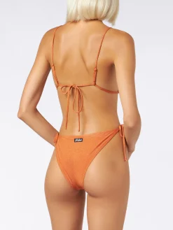 Damen-Triangel-Bikini aus Lurex