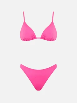 Damen-Triangel-Bikini in Fuchsia