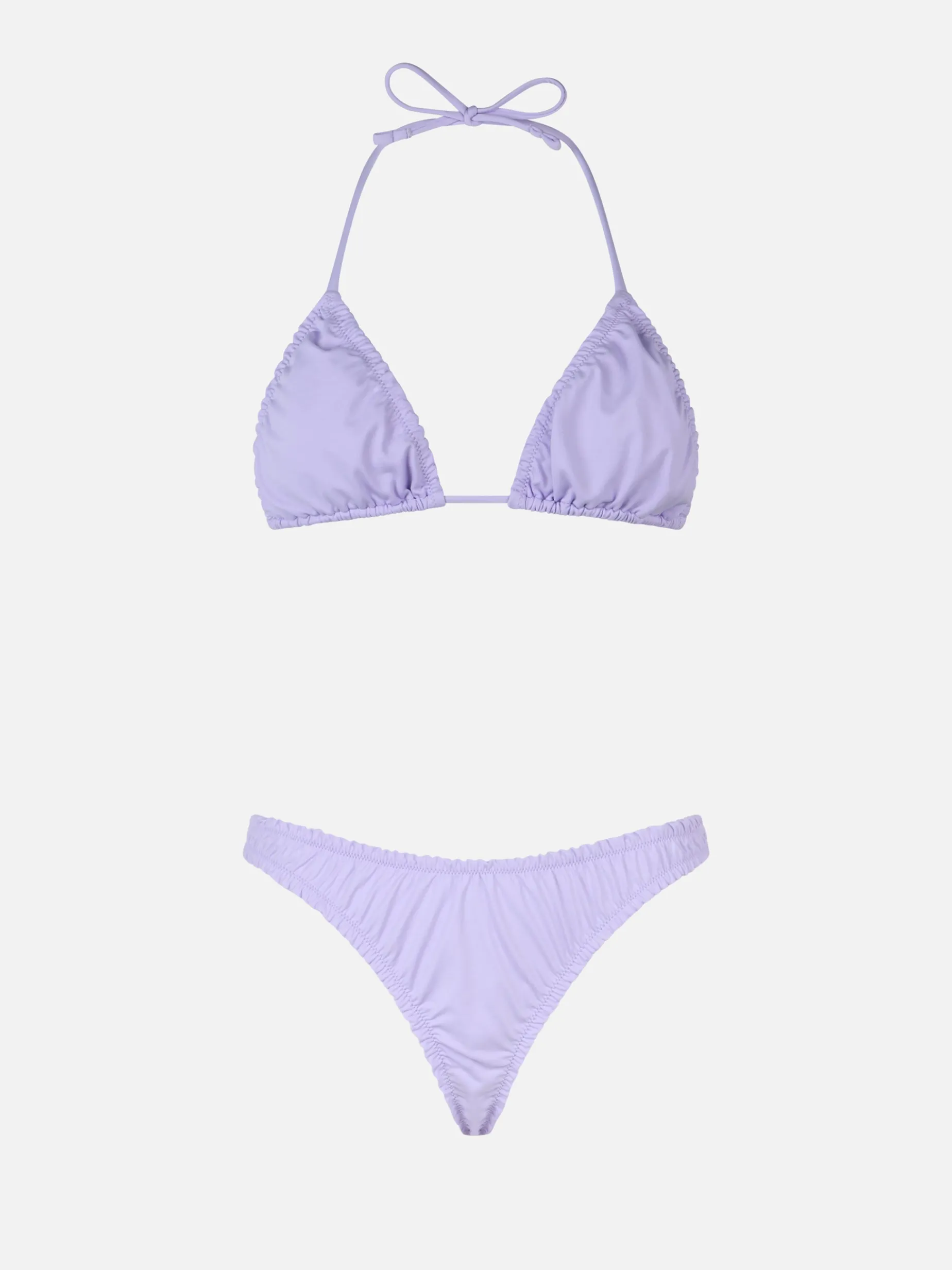 Damen-Triangel-Bikini in Lila mit Rüschen von Nilly Nalu