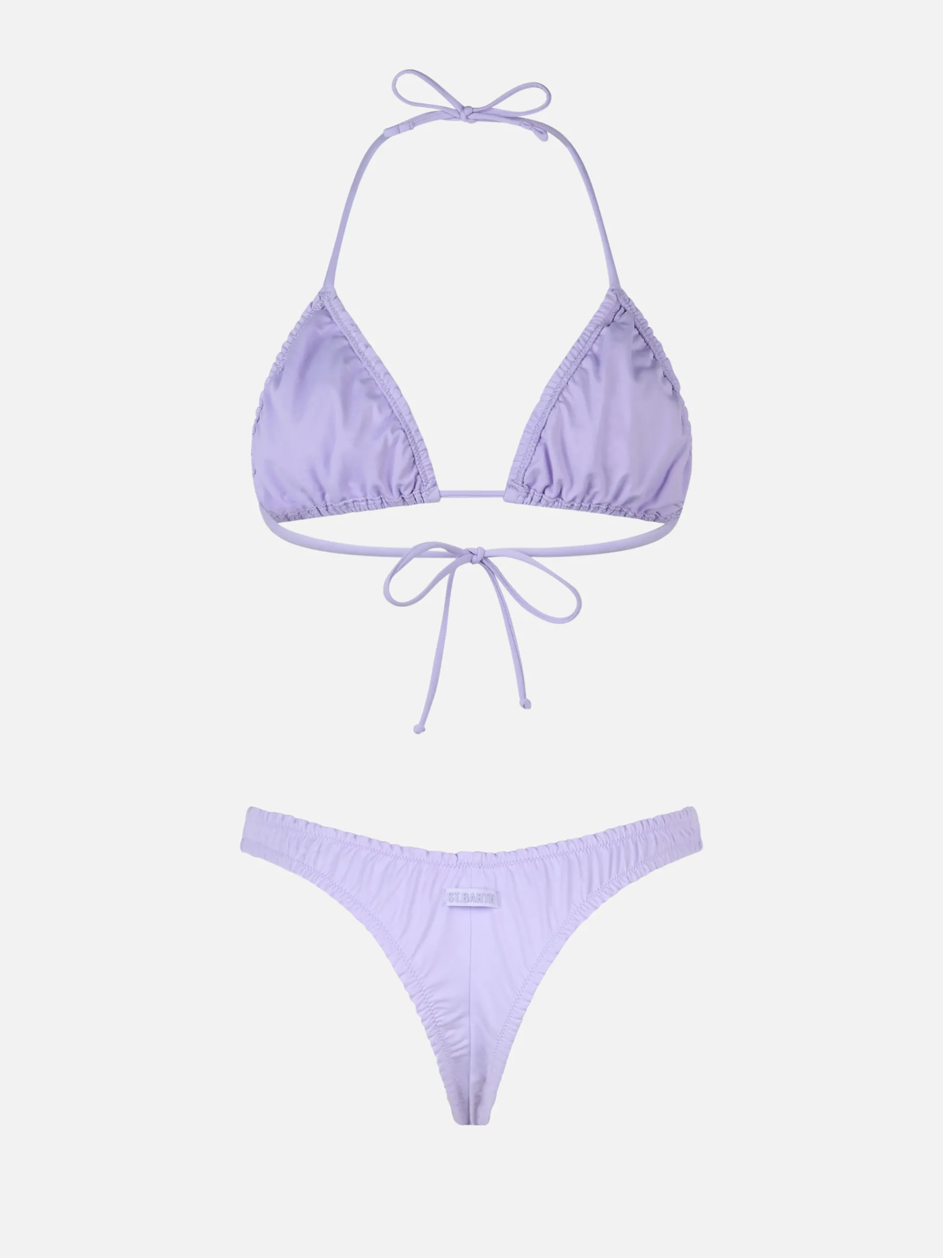 Damen-Triangel-Bikini in Lila mit Rüschen von Nilly Nalu