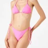 Damen-Triangel-Bikini in Neonrosa