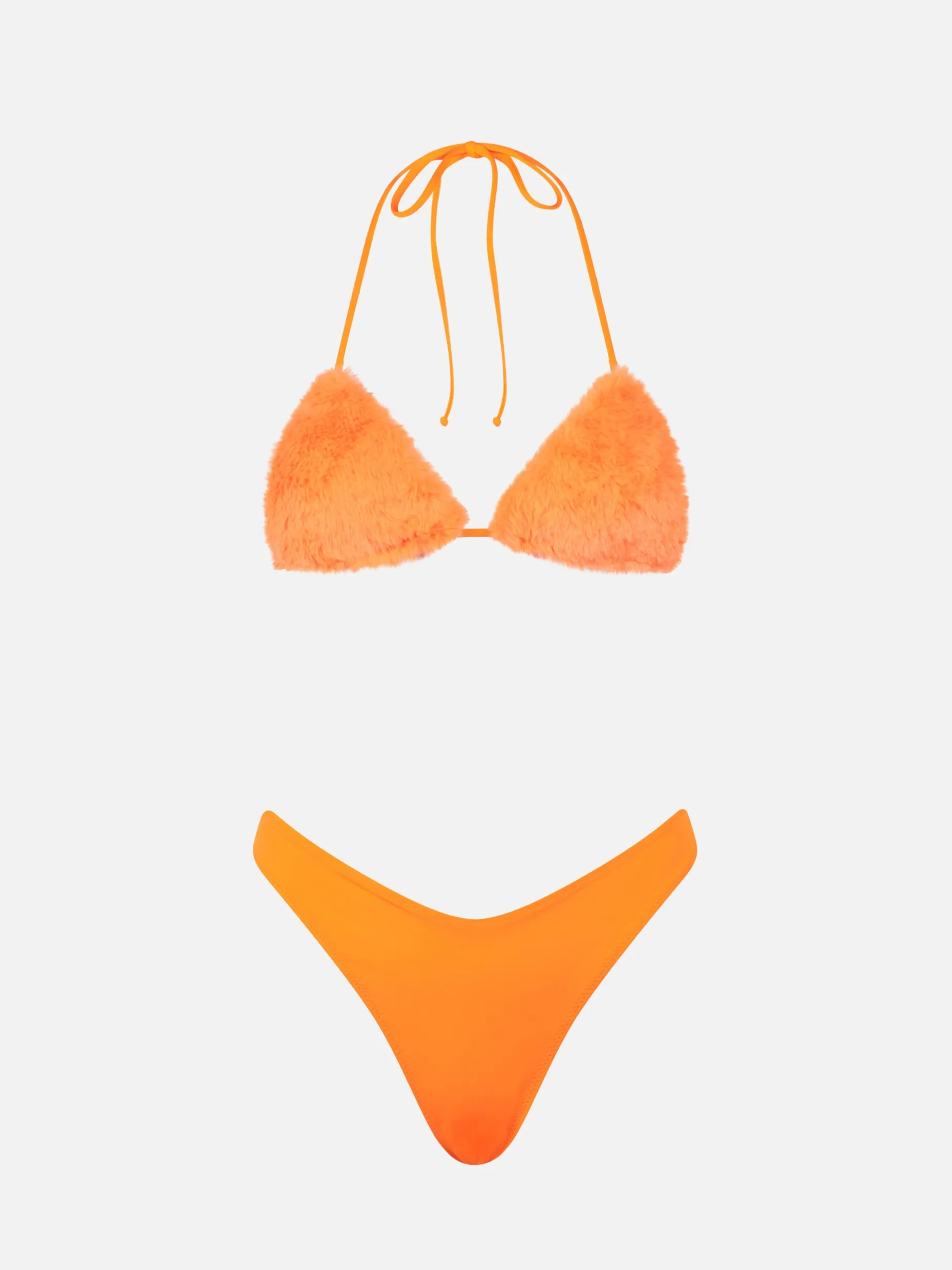 Damen-Triangel-Bikini in Neonorange