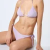 Damen-Triangel-Bikini Leah Virgo aus fliederfarbenem Frottee