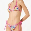 Damen-Triangel-Bikini mit Blumenprint