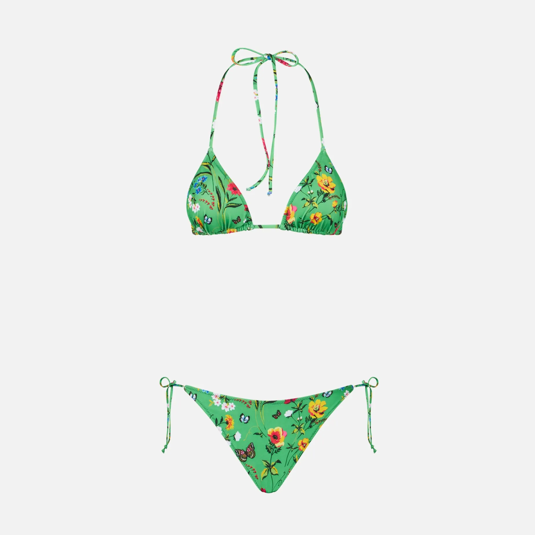 Damen-Triangel-Bikini mit Blumenprint