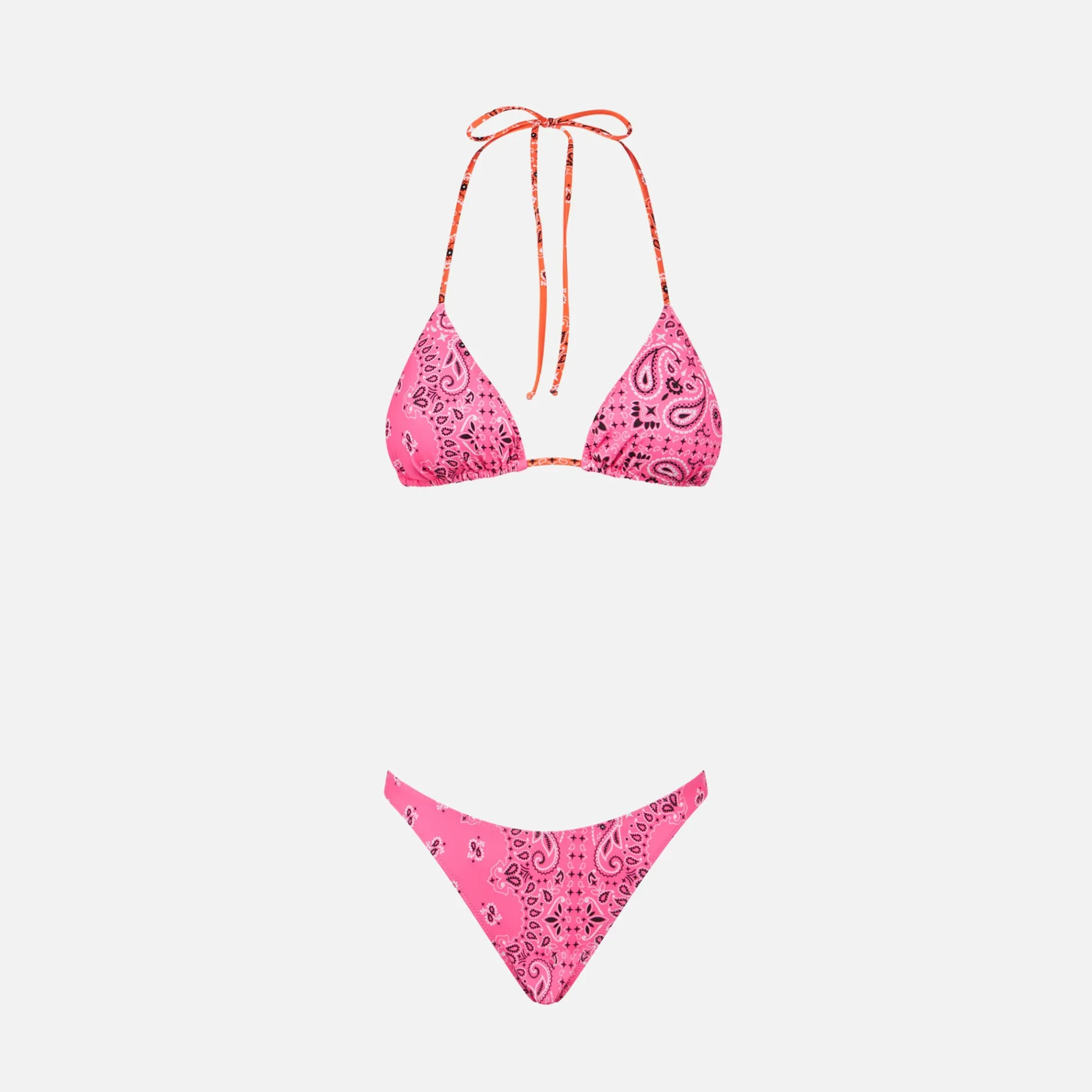 Damen-Triangel-Bikini mit Bandana-Print