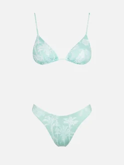 Damen-Triangel-Bikini mit Dschungel-Print