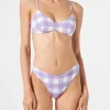 Damen-Triangel-Bikini mit Gingham-Print