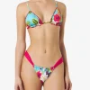 Damen-Triangel-Bikini mit Ibiskus-Print