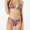 Damen-Triangel-Bikini mit Ikat-Print