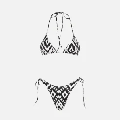 Damen-Triangel-Bikini mit Ikat-Print