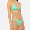 Damen-Triangel-Bikini mit langen Schnürsenkeln
