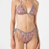 Damen-Triangel-Bikini mit Liberty-Print | Hergestellt aus Liberty-Stoff