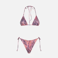 Damen-Triangel-Bikini mit Liberty-Blumenprint | Hergestellt aus Liberty-Stoffen