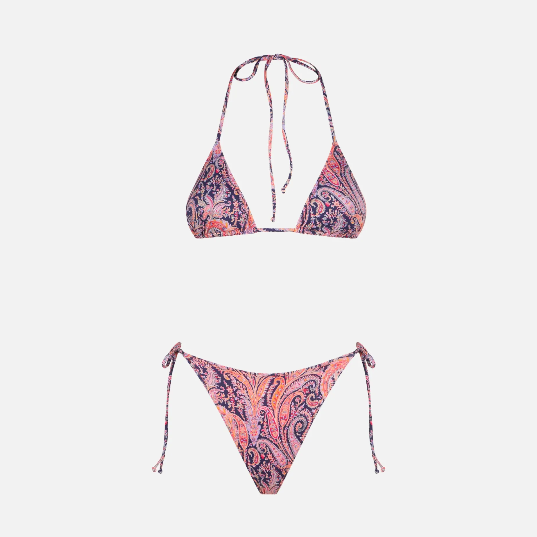 Damen-Triangel-Bikini mit Liberty-Blumenprint | Hergestellt aus Liberty-Stoffen