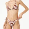 Damen-Triangel-Bikini mit Muster