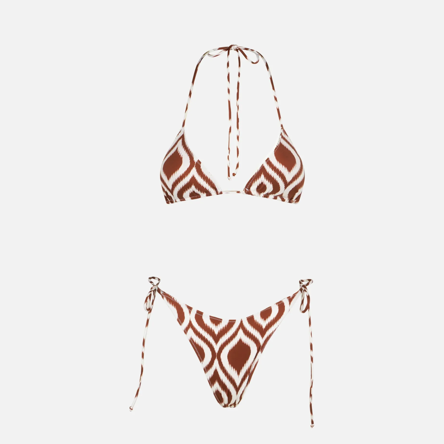 Damen-Triangel-Bikini mit Muster