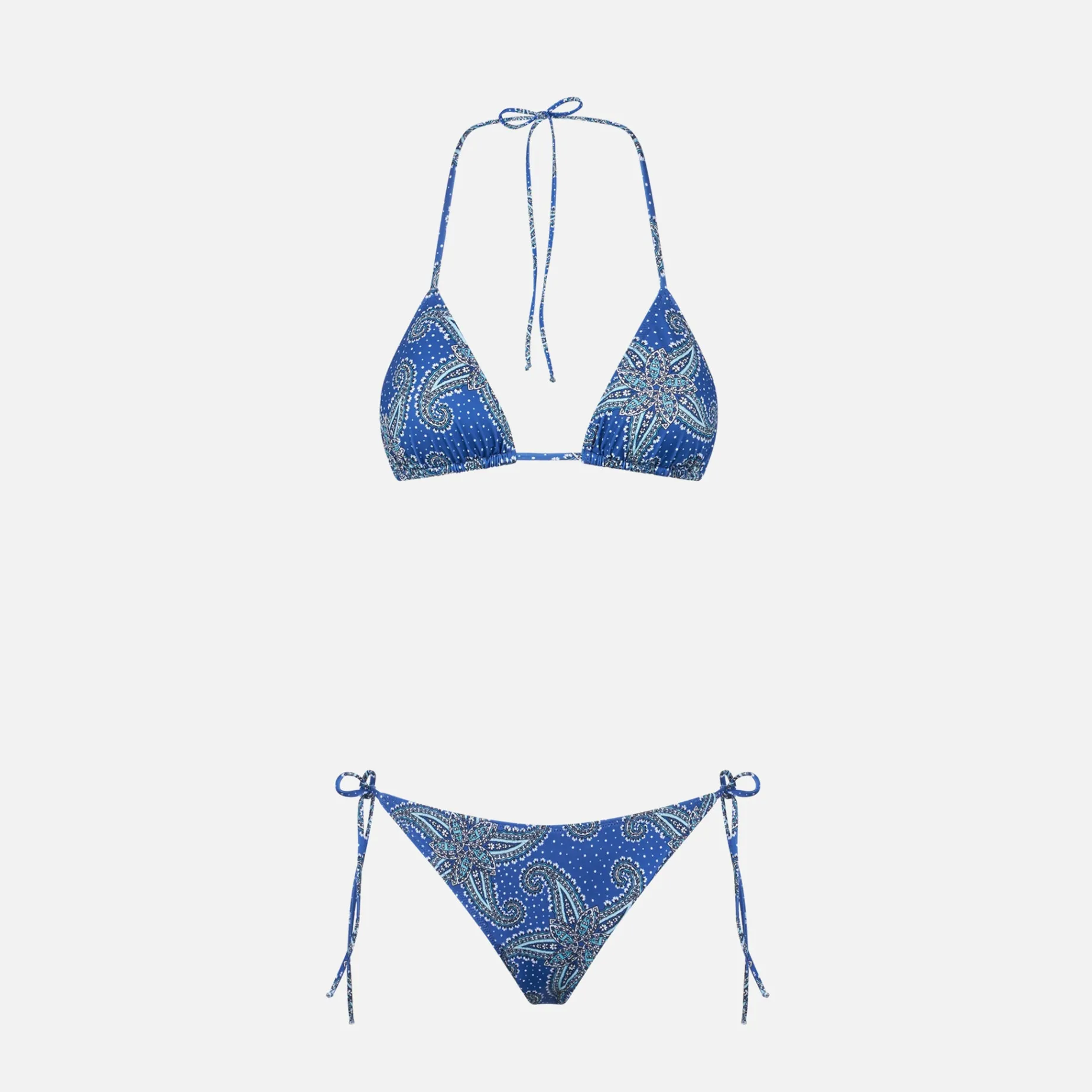 Damen-Triangel-Bikini mit Paisley-Print