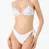 Damen-Triangel-Bikini mit Sangallo-Stickerei