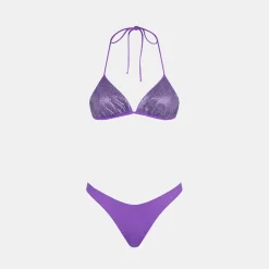Damen-Triangel-Bikini mit Strasssteinen