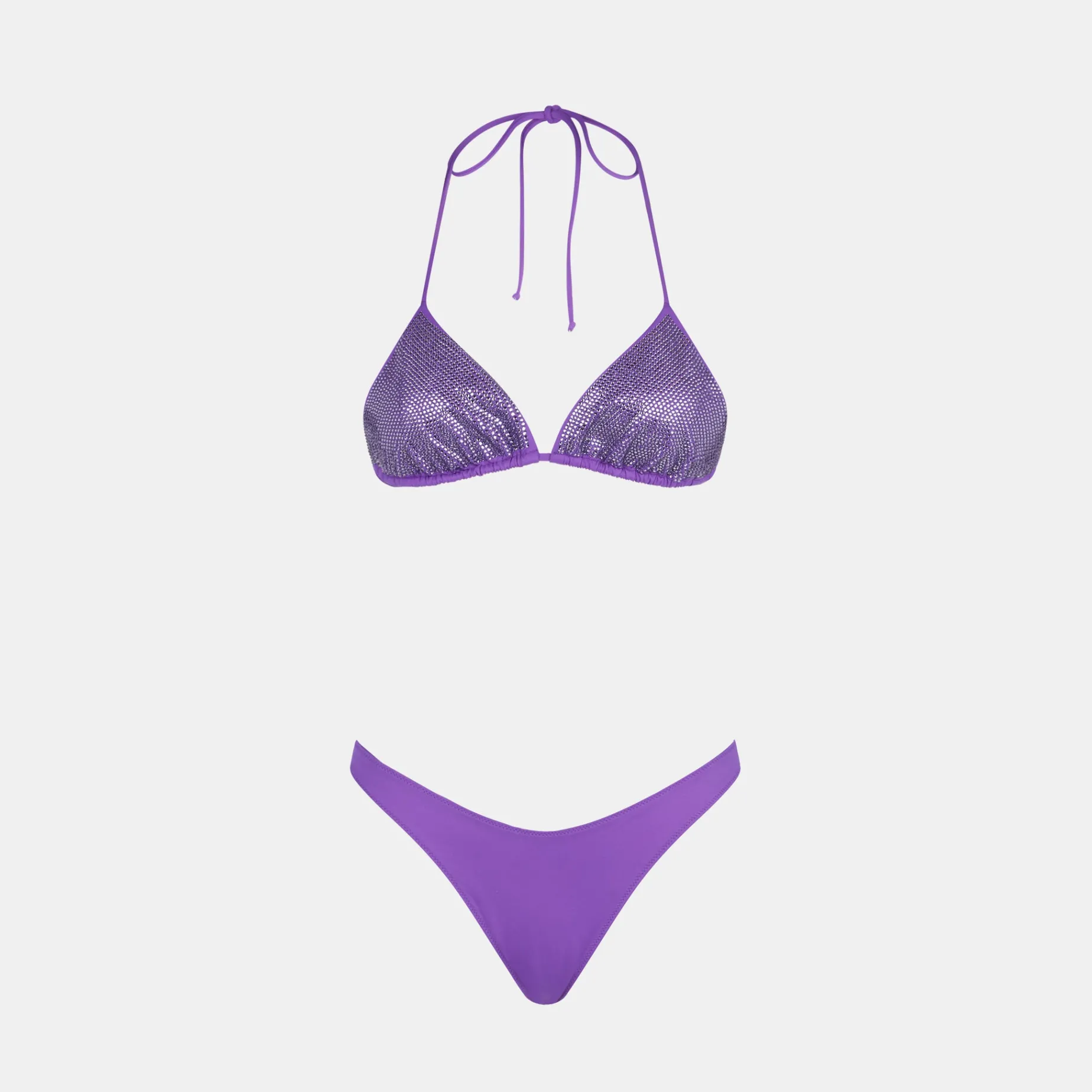 Damen-Triangel-Bikini mit Strasssteinen