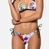 Damen-Triangel-Bikini mit tropischem Blumenprint