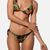 Damen-Triangel-Bikini mit tropischem Ibiskus-Print