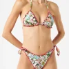 Damen-Triangel-Bikini mit Tattoo-Print