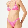 Damen-Triangel-Bikini mit Toile-de-Jouy-Print