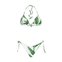 Damen-Triangel-Bikini mit tropischem Aufdruck